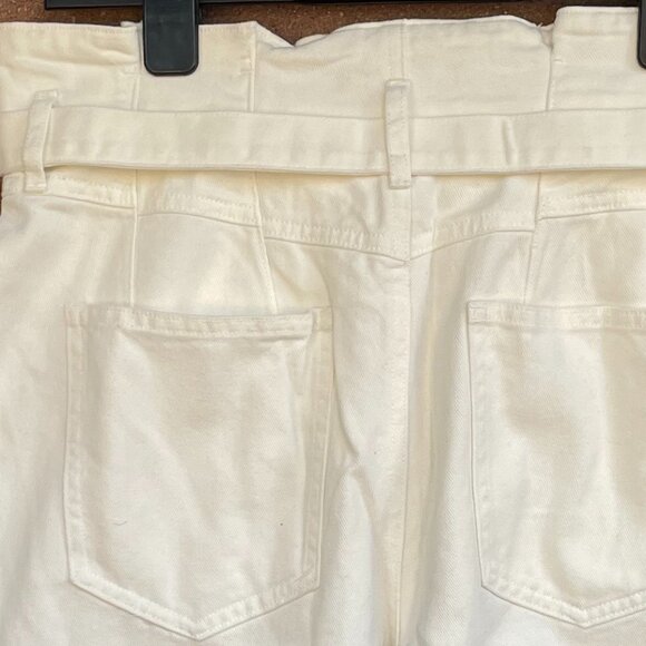 Forever 21 Jeans High Waist Denim Pants Belted Paper Bag Size 30 - Picture 6 of 11